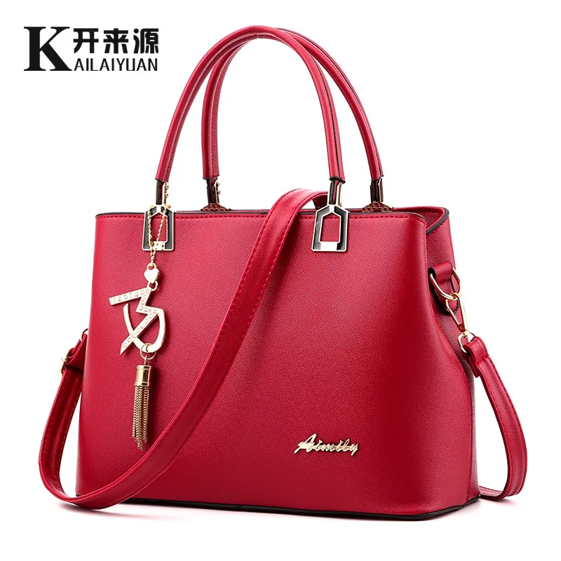 Women's waterproof one shoulder handbag with Pendant|Сумки с ручками| |