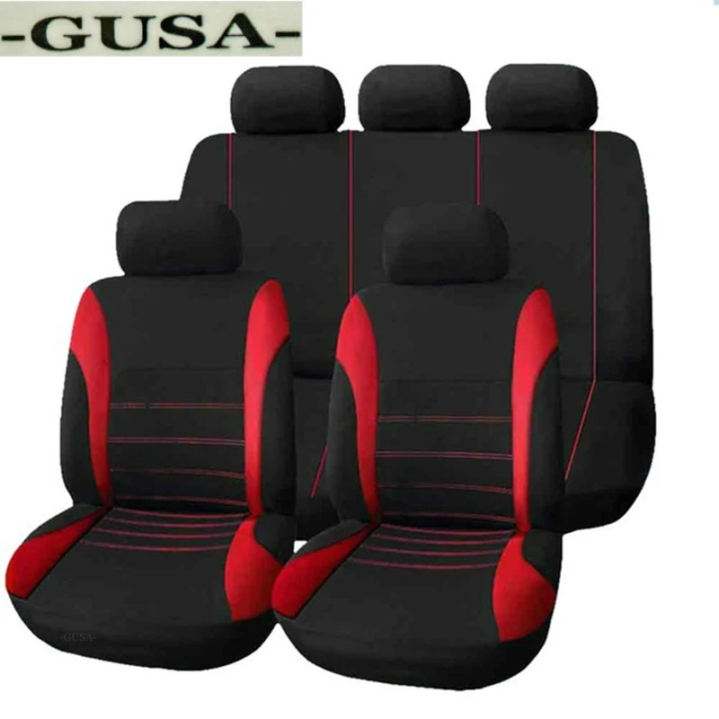

(Front + Rear) Special GUSA car seat covers For Subaru forester Legacy Outback Tribeca XV BRZ 2019 2016 2015 Seat Protector