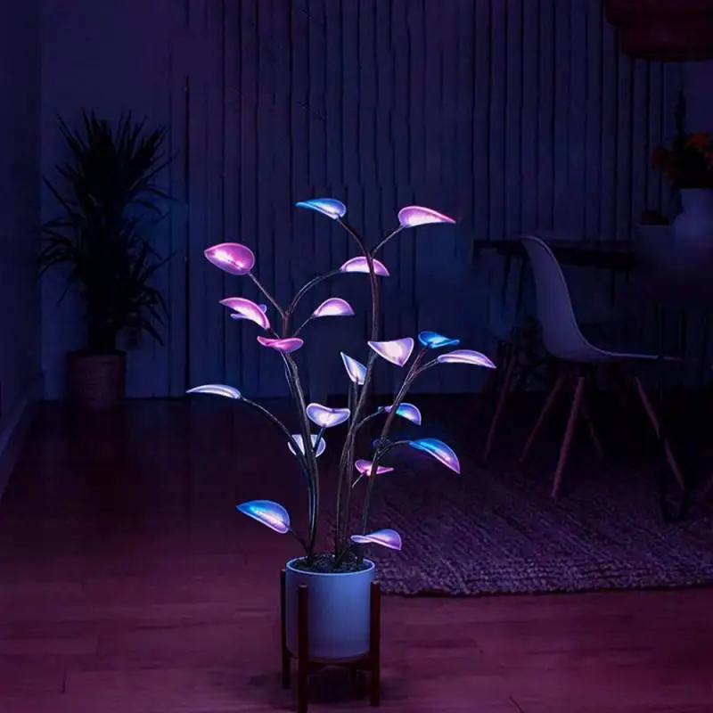 

Led Houseplant Leaf Lights LED Decoration Fairy Lamp Decorations Multi-Color Soft Light Programmable APP Remote Control Color