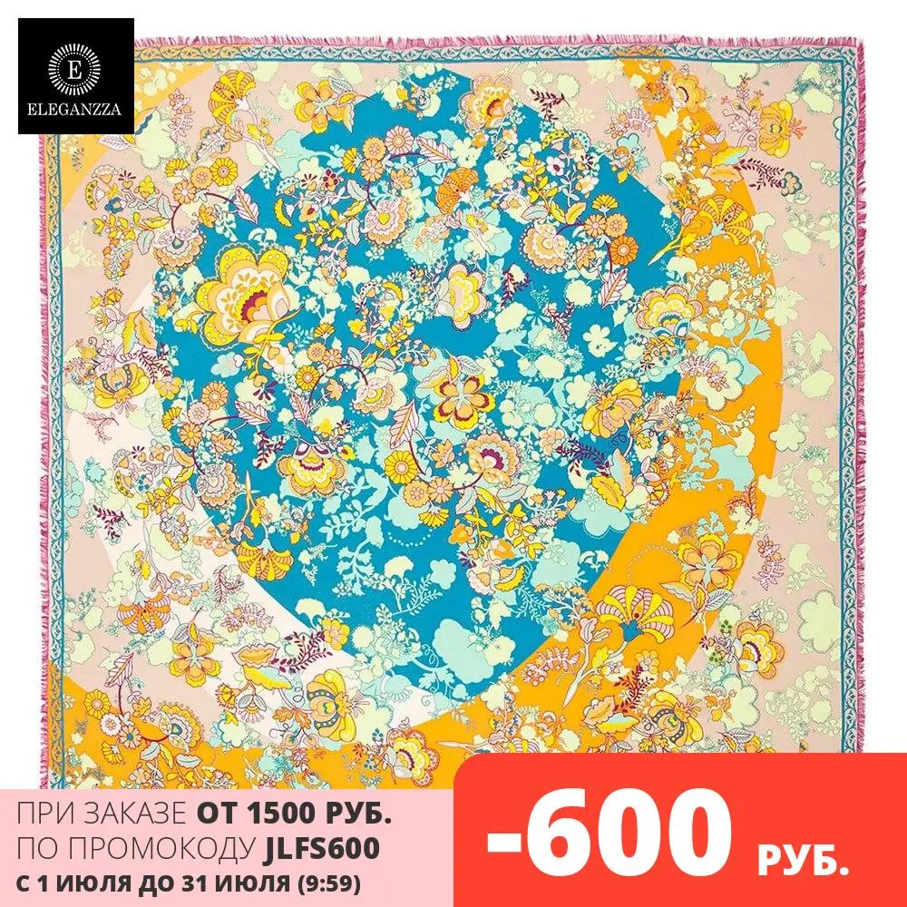 Платок Eleganzza жен. виск+шелк 110х110 D34 1202|Женские галстуки и носовые платки| |