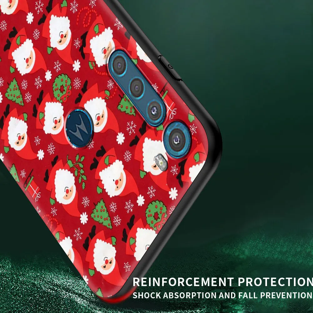 merry christmas cute snowman phone case for moto one fusion plus g60 g50 g30 g9 g8 play plus power lite e7 plus e6s cover free global shipping