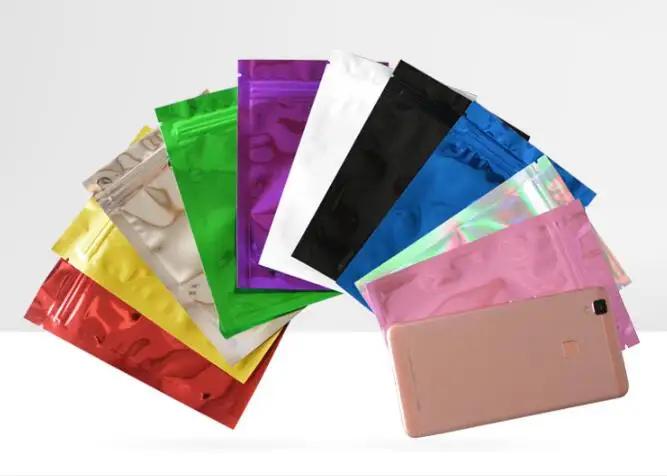 

100 pcs 10x15cm Colored Zip lock Bags,Plastic Zip Bags,Food Storage Pouches bags Free Shipping