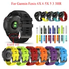 JKER силиконовый ремешок для часов Quick Fit для Garmin Fenix 6X Pro Easyfit ремешок для наручных часов Garmin Fenix 6 Fenix 5X 5 3HR часы