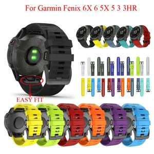 JKER силиконовый ремешок для часов Quick Fit для Garmin Fenix 6X Pro Easyfit ремешок для наручных часов Garmin Fenix 6 Fenix 5X 5 3HR часы