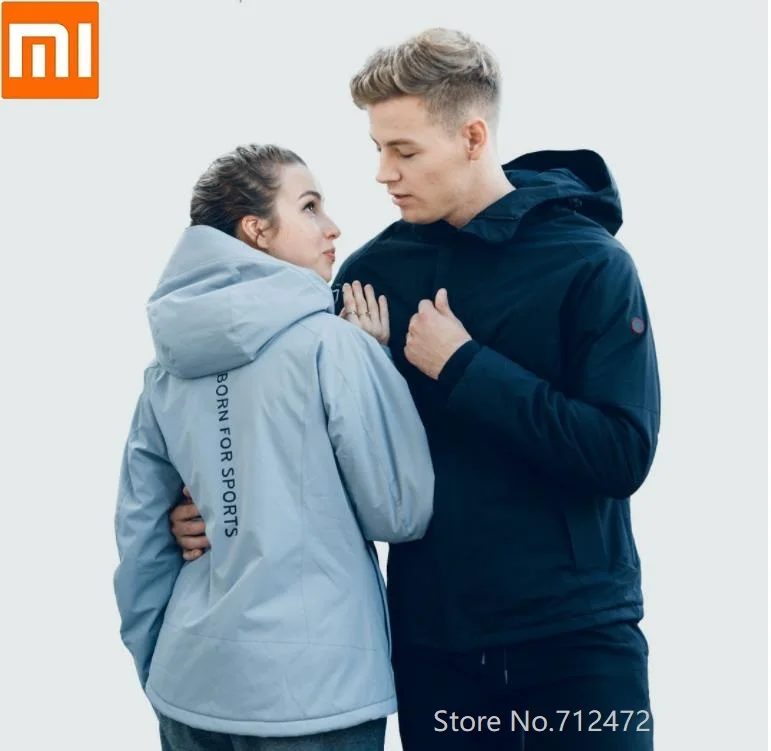 

Умная куртка Xiaomi для мужчин и женщин с инфракрасным контролем температуры, умное зимнее теплое пальто для занятий спортом на открытом возду...