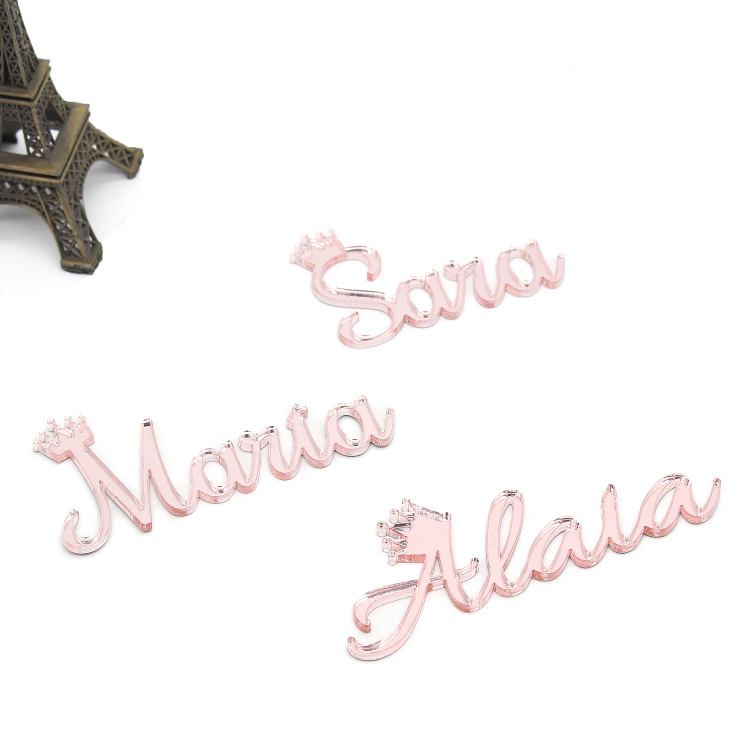 Зеркало розовое золото с короной 1 шт.|Украшения своими руками для вечеринки| |