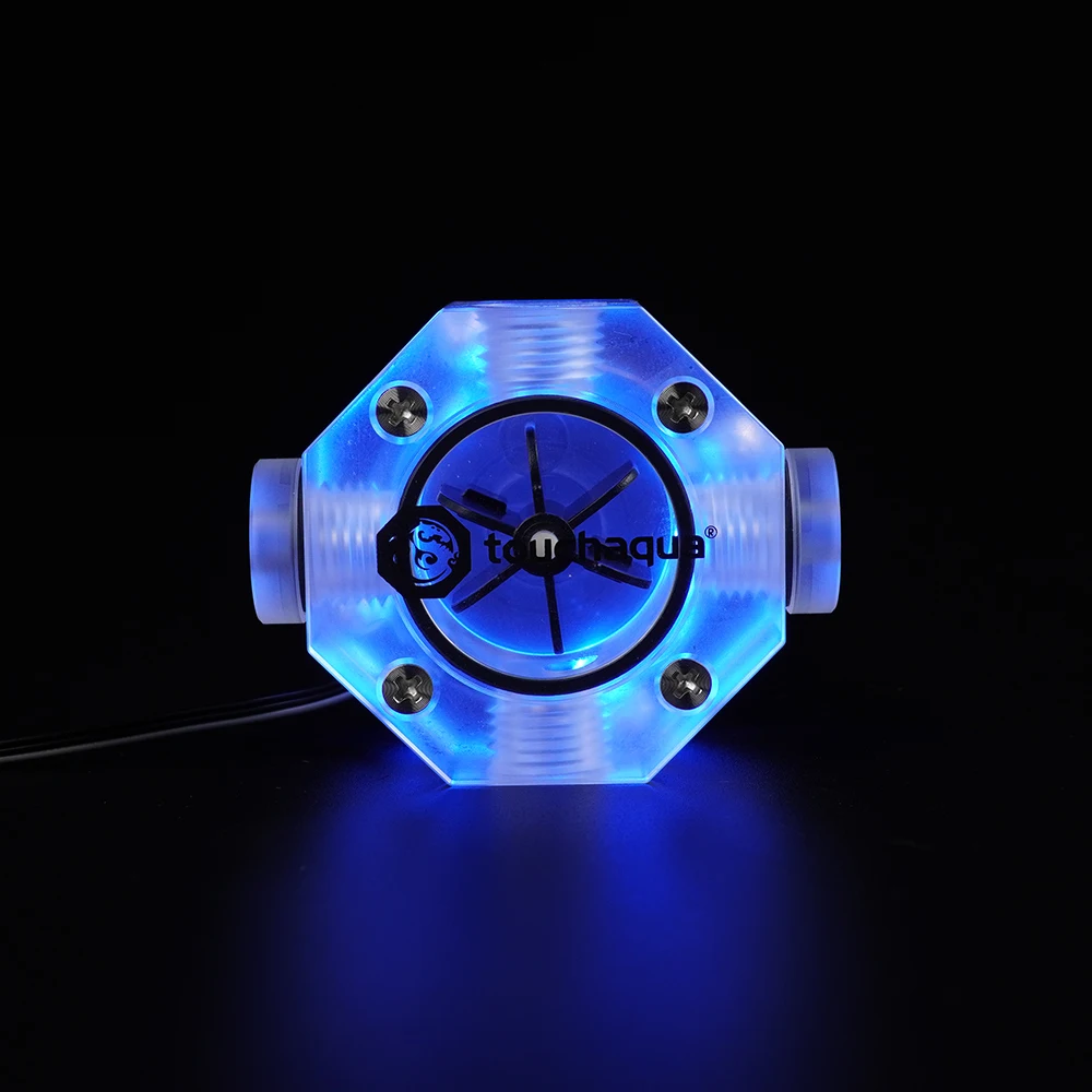 Bitspower Touchaqua восьмиугольный компьютер для водяного охлаждения DRGB G1/4 &quotиндикатор