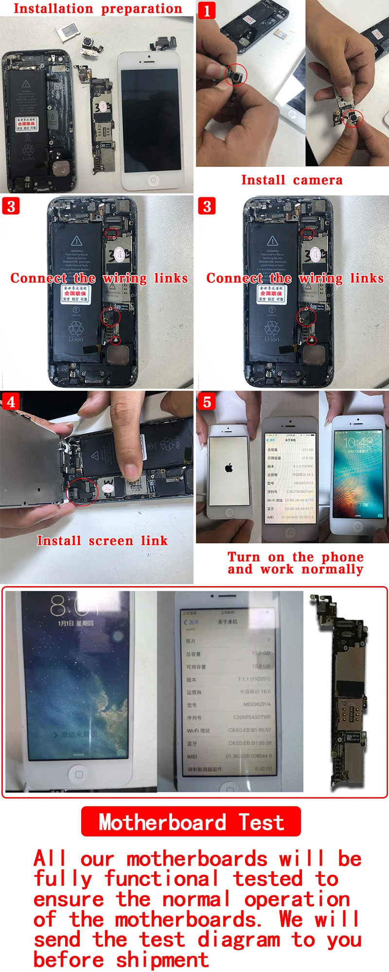 iCloud для iphone 5 материнская плата с полными чипами, оригинальная разблокированная материнская плата для iphone 5 5g с ОС, 16 ГБ 32 ГБ 64 ГБ