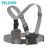 telesin chest strap front rear double mount strong elasticity for gopro 10 9 8 7 6 5 insta360 osmo action camera accessories