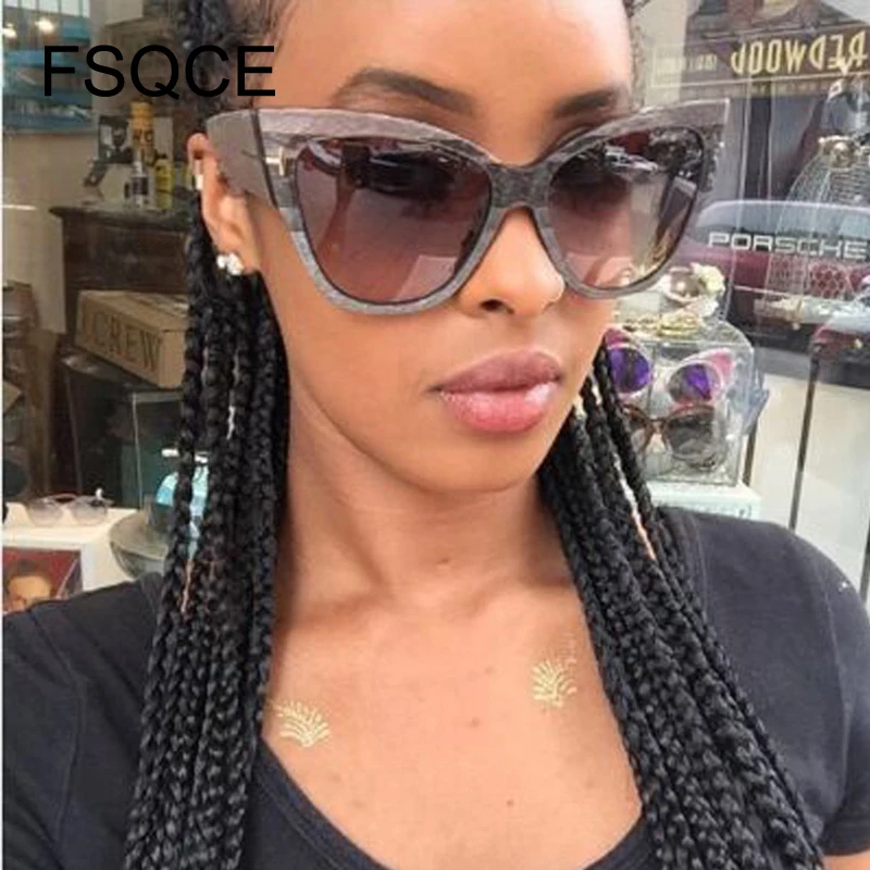 Женские сексуальные солнцезащитные очки кошачий глаз 2019 новые женские модные