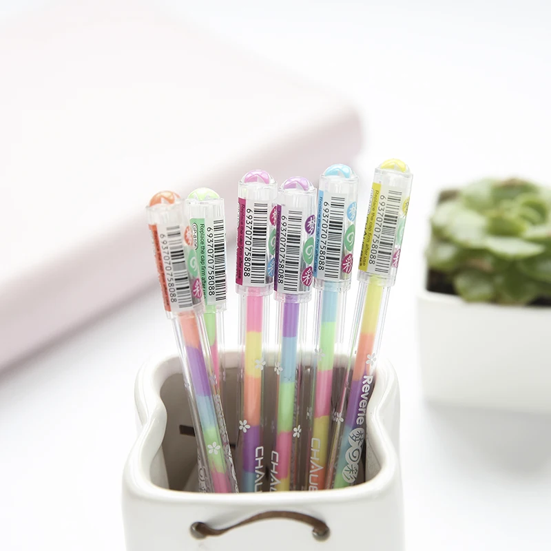 1 шт. кавайная гелевая ручка радужного цвета Женская школьные и офисные