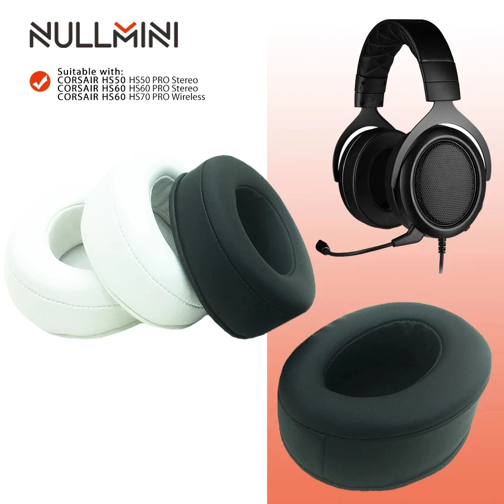 NullMini Replacement Earpads for CORSAIR HS50 HS60 HS70 Headphones Leather Sleeve Earphone Earmuff |