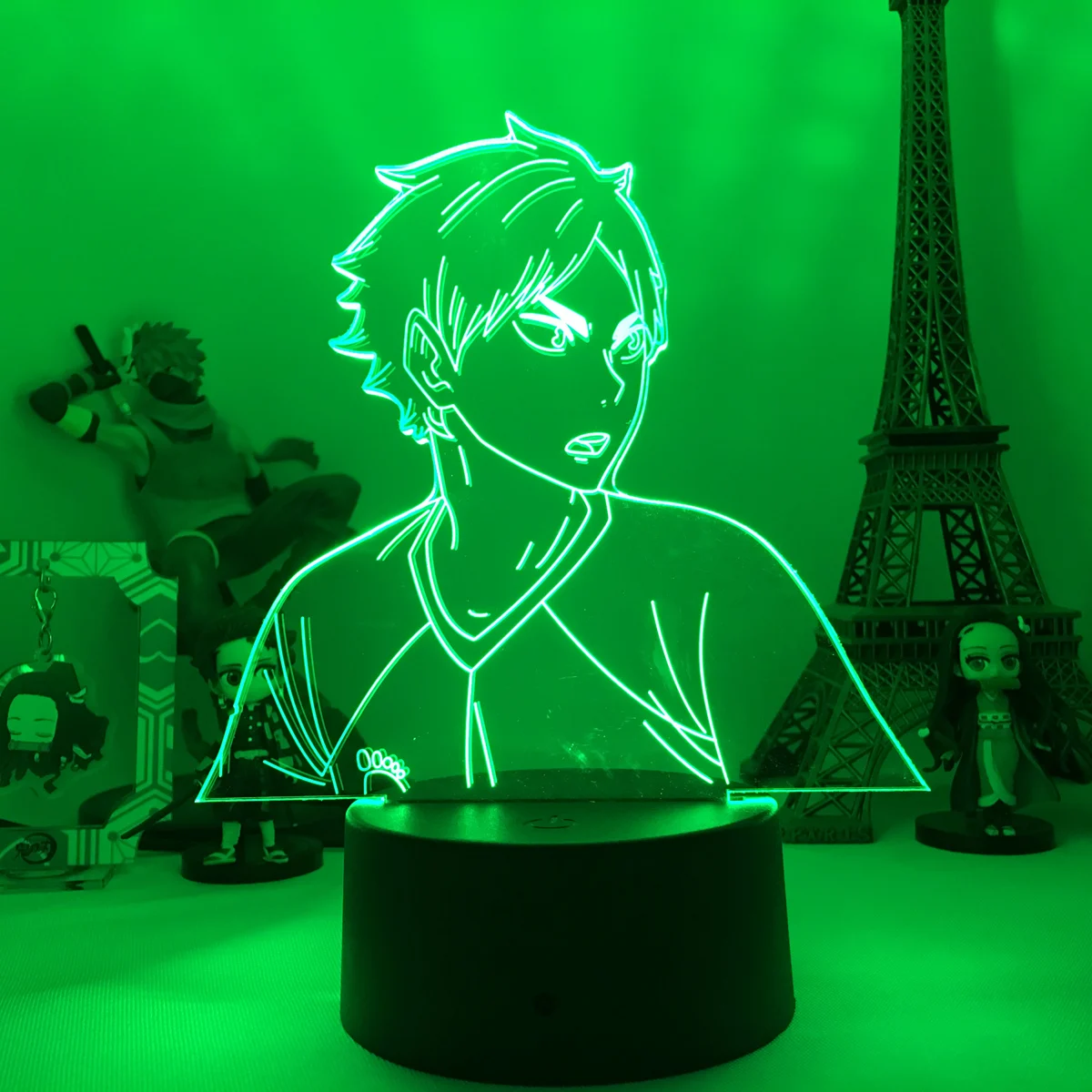 

Japanese 3d Table Lamp Haikyuu Kageyama Tobio Figure Anime Light for Kids Bedroom Decor Cool Manga Gadget Child Xmas Gift