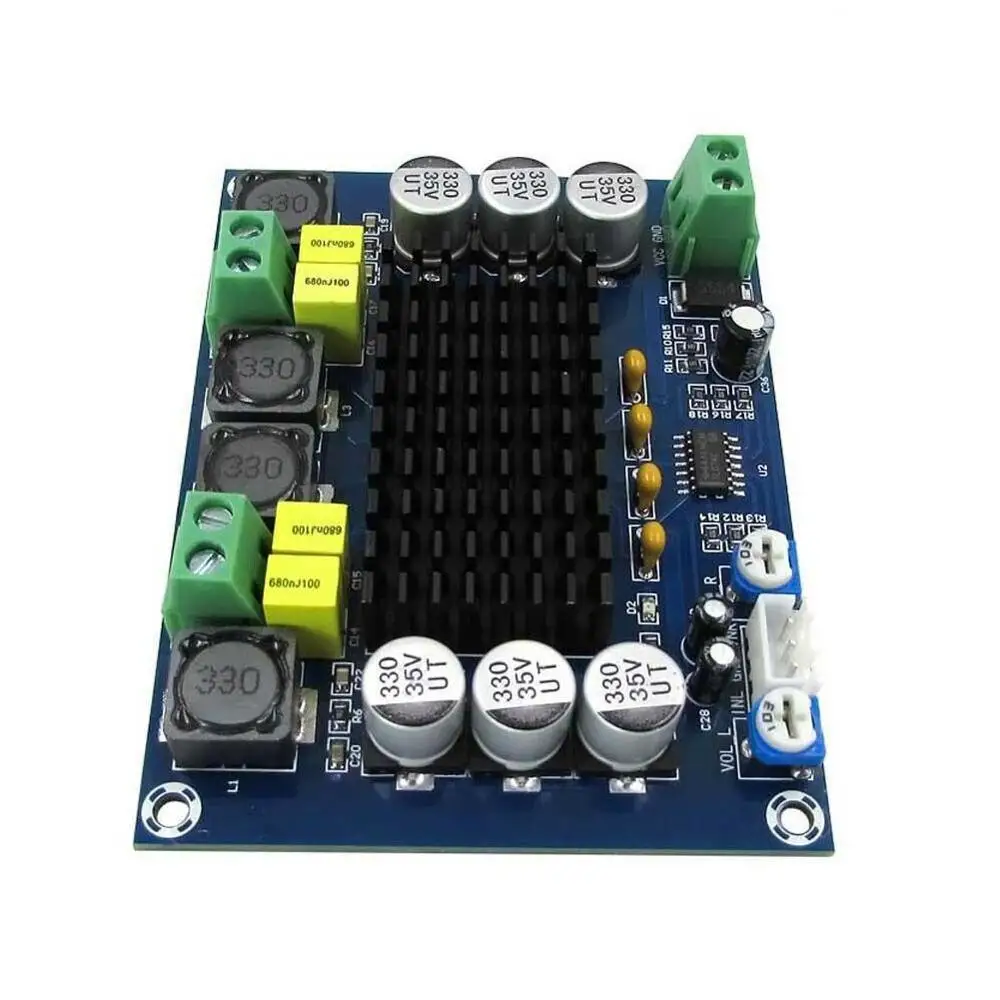Высокомощный модуль цифровых усилителей TPA3116D2 двухканальная плата звук 2*120 Вт