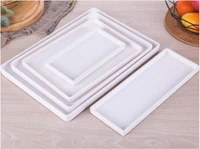 black white rectangular hotel melamine tray water cup tea tray creative plastic room washing storage trays