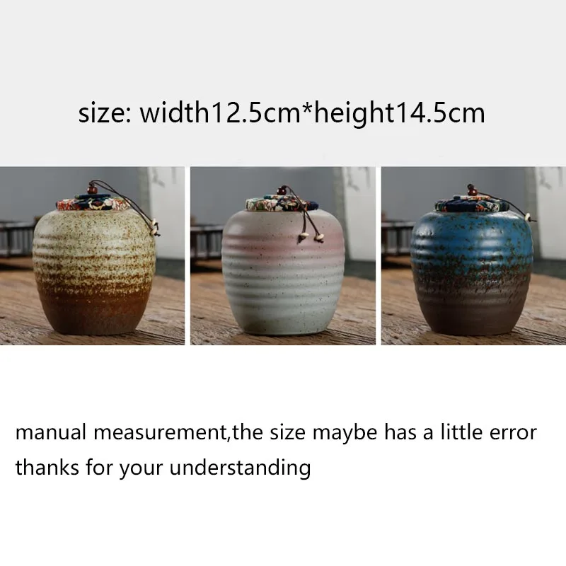 Банка для чая в японском стиле керамические грубые Герметичные банки контейнер