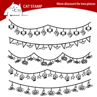christmas border transparent clear stamps for scrapbooking card making photo album silicone stamp diy decorative crafts