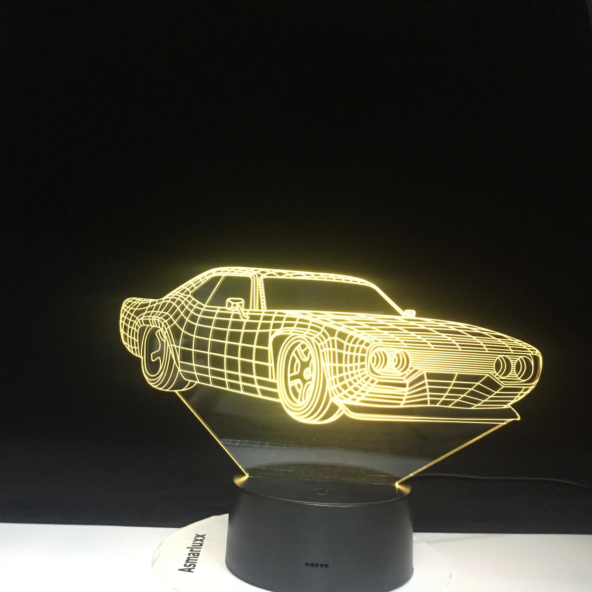 Подарок 11 штук 3D светодиодный автомобиль ночное освещение меняющие цвета