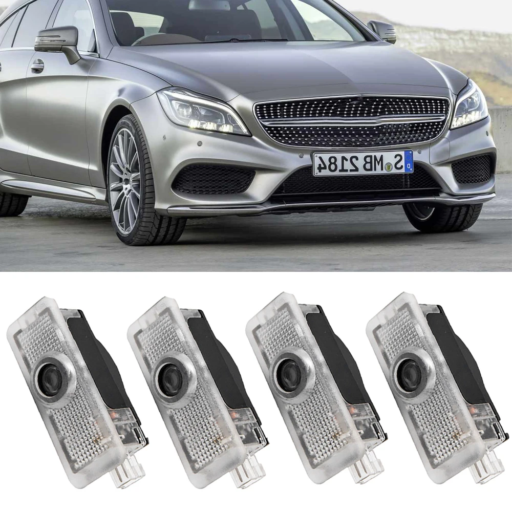 

Led Car Door Under Logo Laser Light Auto Emblem Projector Welcome Lamp For Mercedes Benz AMG E CLA CLS Class Ghost Shadow Luces