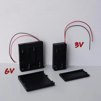 Фото Модель песочные материалы DIY батарейный блок секция 2/3 v6v напряжение питания устройство 4 батареи №3