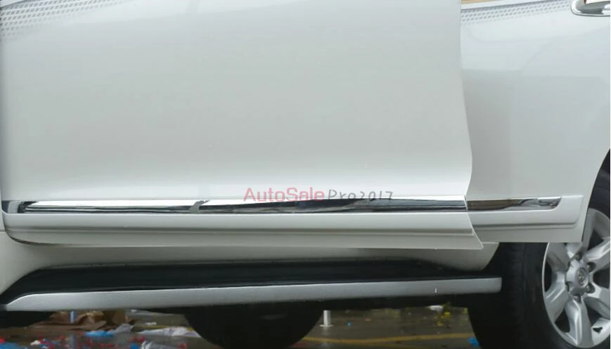 

Side Door Protector Guard Body Molding Strips Cover Trim For Toyota Land Cruiser Prado FJ150 2010 2011 2012 2013 2014 2015 2016