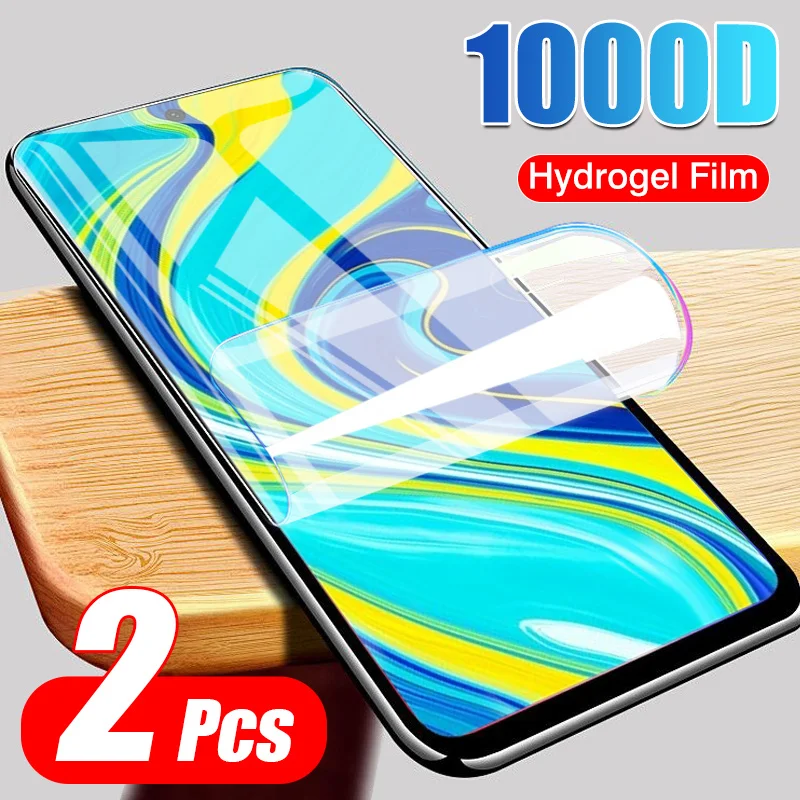 

Гидрогелевая пленка для Xiaomi Redmi Note 9 8 7 Pro Max 9S 8T 9A 8A 7A, мягкая защитная пленка для экрана, не стекло, 2 шт.