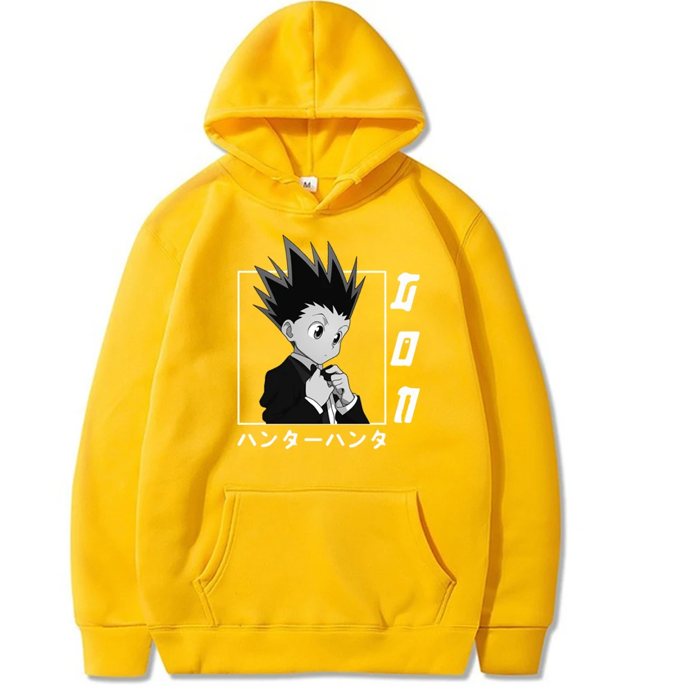 HUNTER×HUNTER Hoodies Anmie GON·FREECSS Printed Streetwear Hoodie Women Men Sweatshirts Pullovers Long-sleeve Female Clothes | Женская