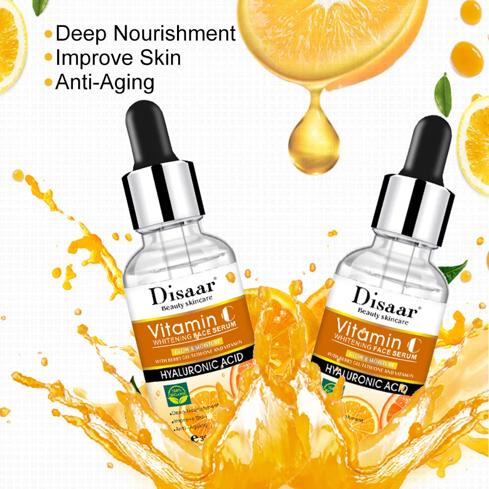 

100% Vitamin C Serum Liquid Facial Essence Lifting Firming Deep Nourishment Improve Skin Anti Aging Moisturizing Face Serum