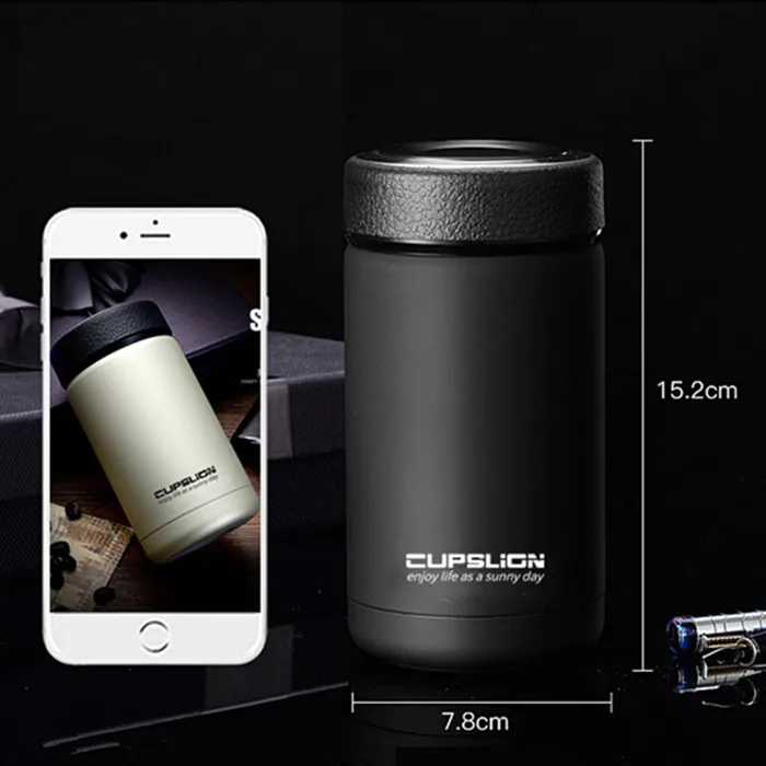 

400ml Business Style Stainless Steel Thermos Mugs Car Vacuum Flasks Coffee Tea Cups Thermol Water Insulated Bottle Tumbler