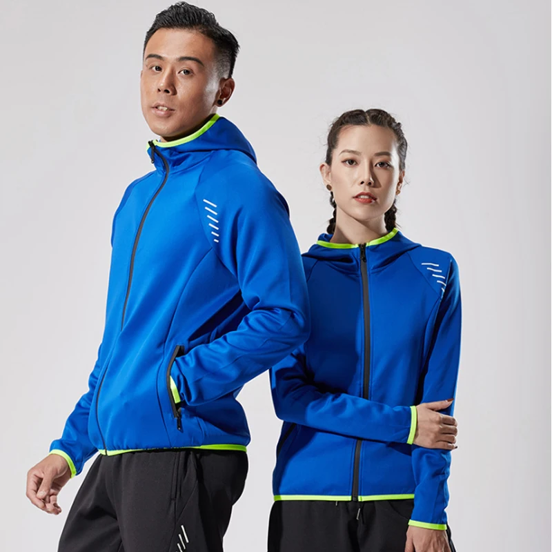 Мужская и женская футбольная куртка с длинным рукавом Спортивная толстовка