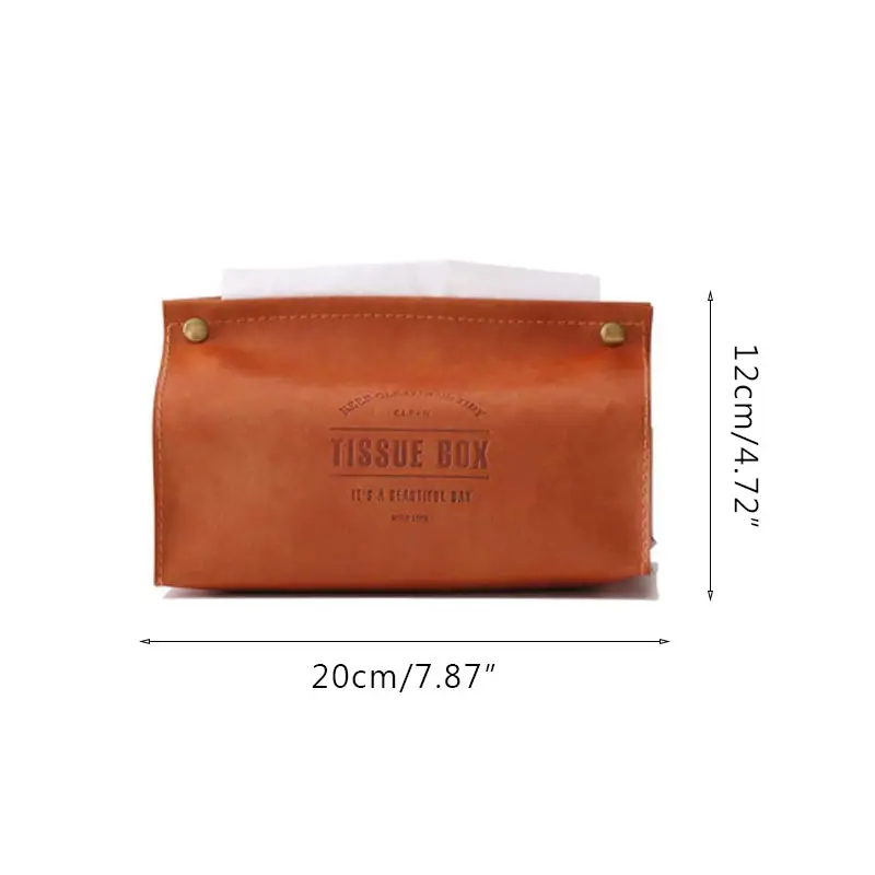

Leather Carton, Nordic Ins Carton, Paper Towel Box, Living Room, Creative Home, European Car-Borne Paper Towel Bag