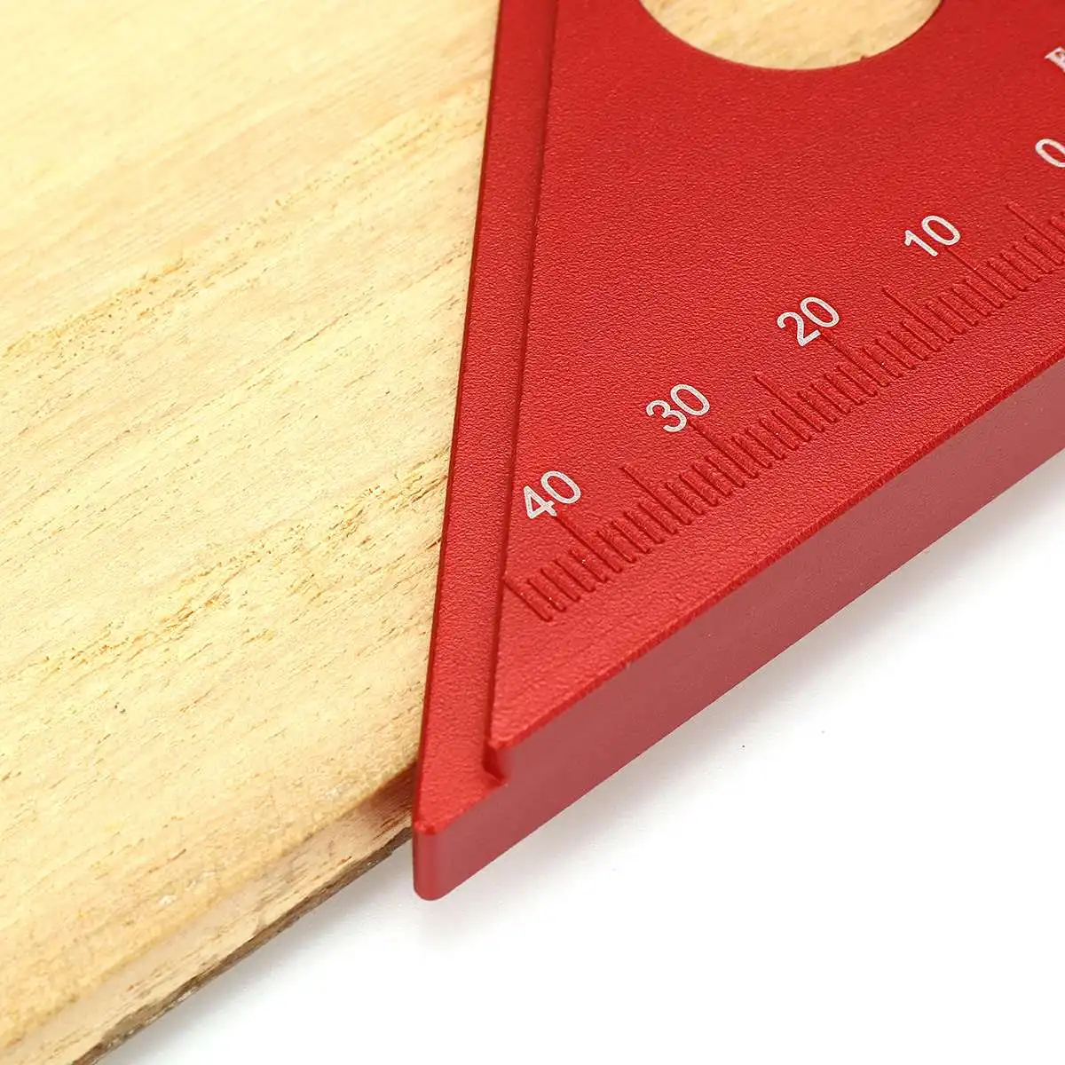 

Triangle Ruler Square Red Carpenter Angle Gauges Hand Tools Measuring Metric 45Degree Aluminum Alloy Woodworking Measuring Tool