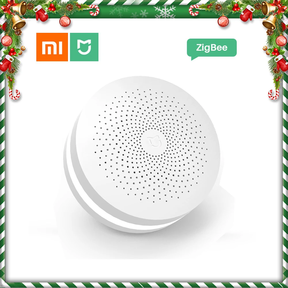 Обновление Xiaomi Mijia умный дом Многофункциональный шлюз 2 сигнализация интеллектуальная онлайн радио ночной Светильник Bell