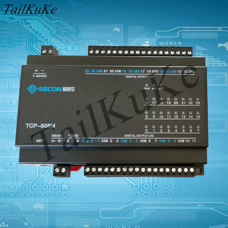 4-канальное реле Выходная карта RJ45 Ethernet Modbus TCPIP промышленный контроллер модуль IO |