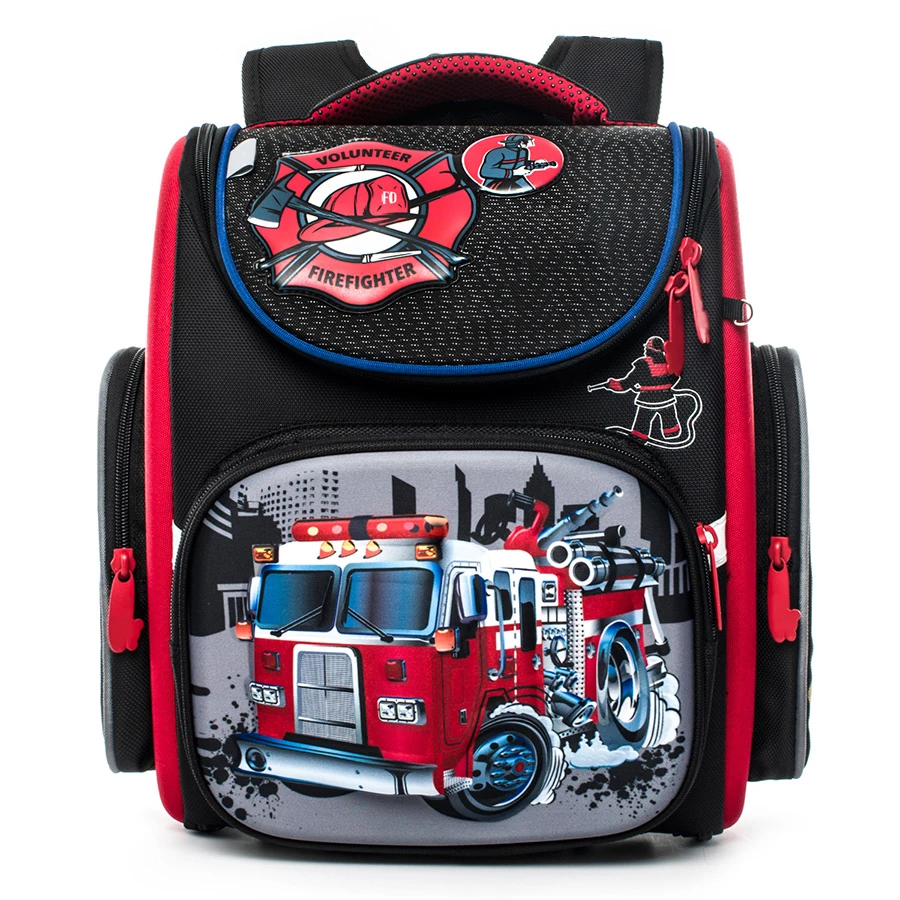 A3130 модный ортопедический рюкзак с рисунком машинок, детский школьный портфель для учеников 1 класса, школьные ранцы для мальчиков