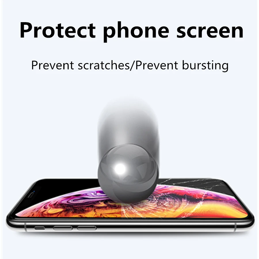 Для iPhone SE 2020 11pro max для XS/XR/X 8/7plus Защитная пленка экрана с защитой от царапин из