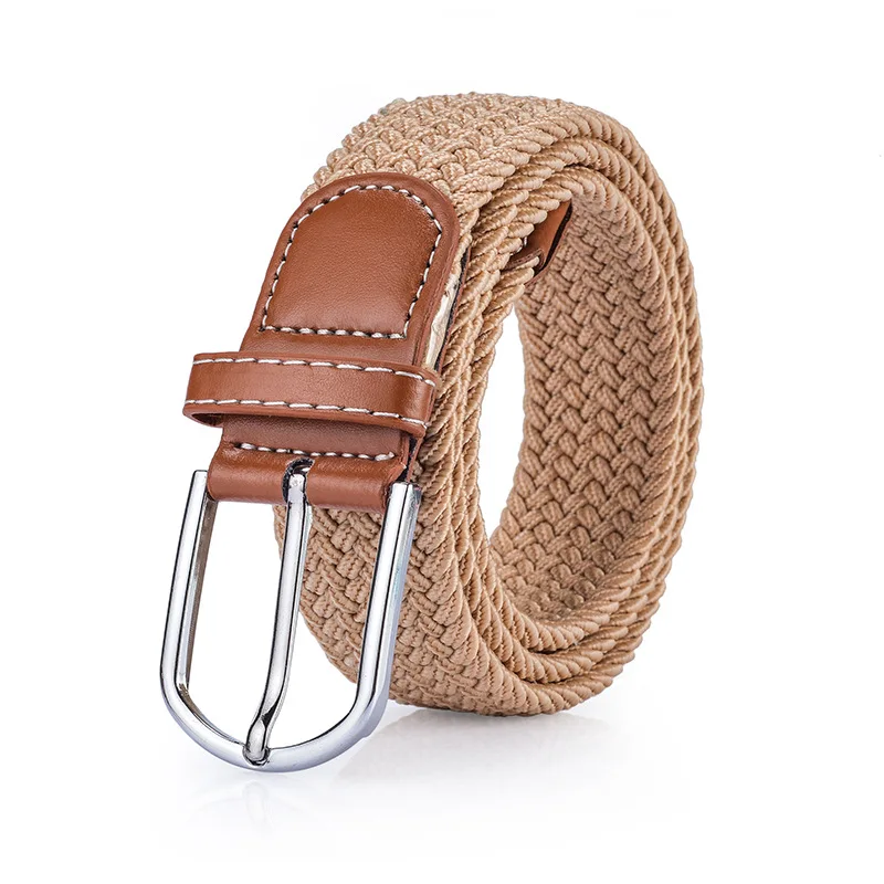 elastic belt knitted canvas belt decoration belt female pin buckle canvas strap women and man for jeans NS16