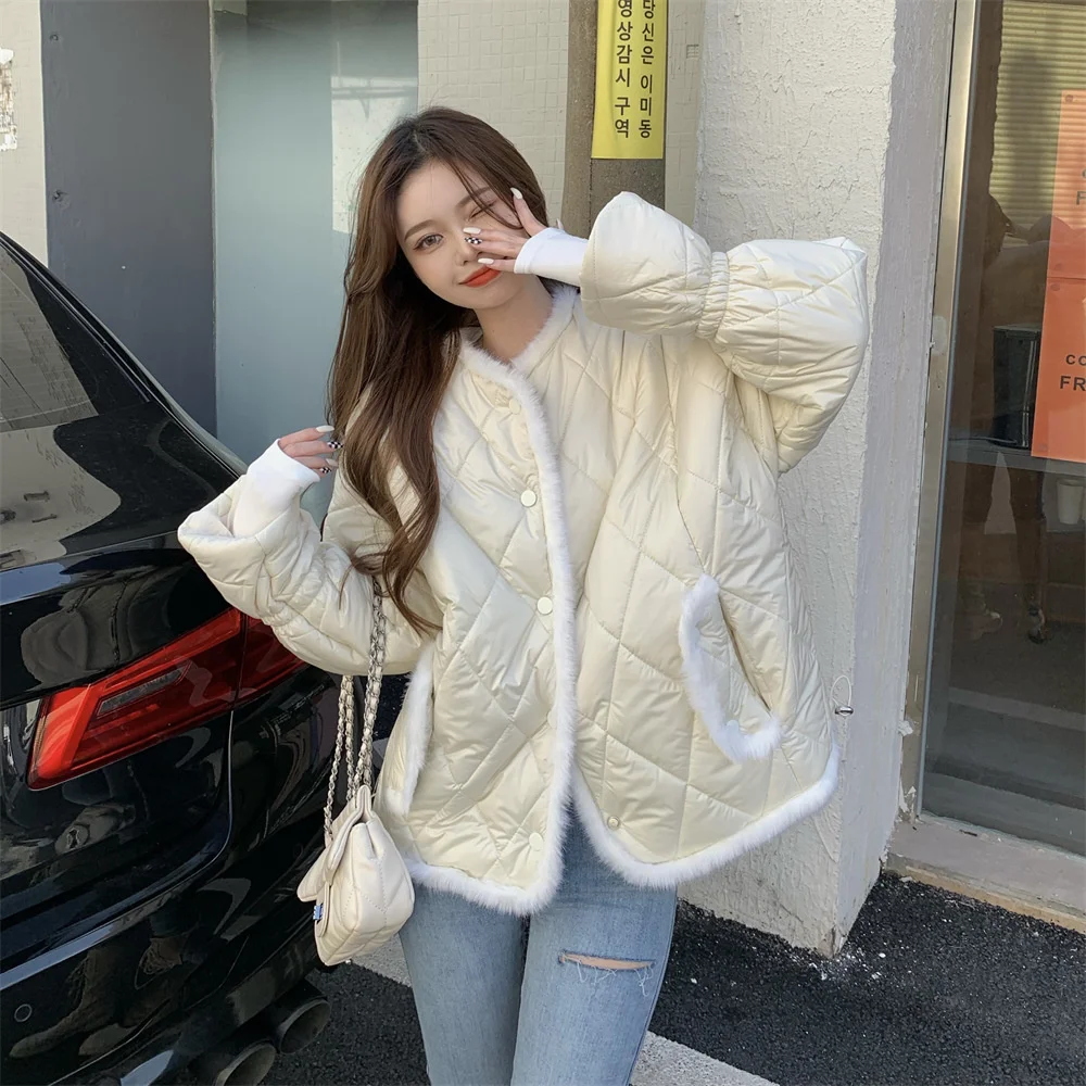 

Женская утепленная куртка Lingge, однобортная хлопковая куртка с плюшевой подкладкой, модель X2242 на осень и зиму, 2021