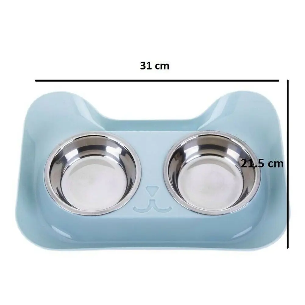 Миска для кормления собак и кошек питьевая чаша из двойной нержавеющей стали