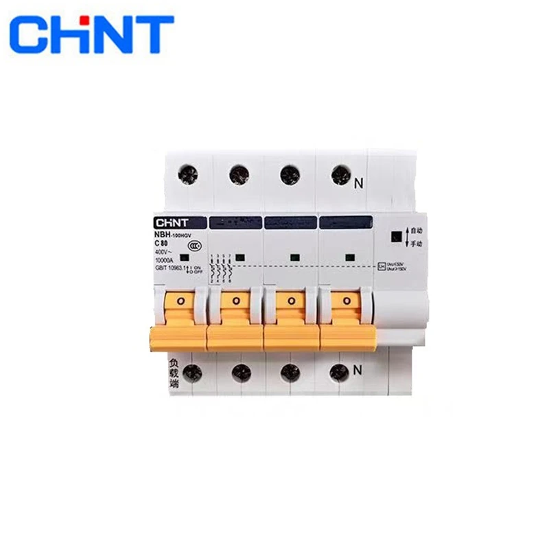 Автоматический выключатель прерывания напряжения и пониженного CHINT 4P 3P + N 6KA 63a 80A