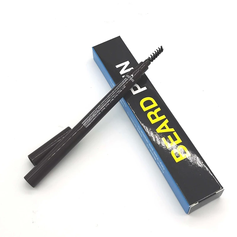 

2Pcs Beard Shaping Enhancer Beard Pen Barber Pencil and Brush Male Mustache Repair Shape Pen