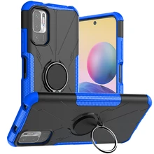 For Xiaomi Poco M3 Pro 5G Case Cover Magnetic Ring Holder Heavy Duty Shockproof Armor Phone Bumper Poco M3 Pro 5G Case