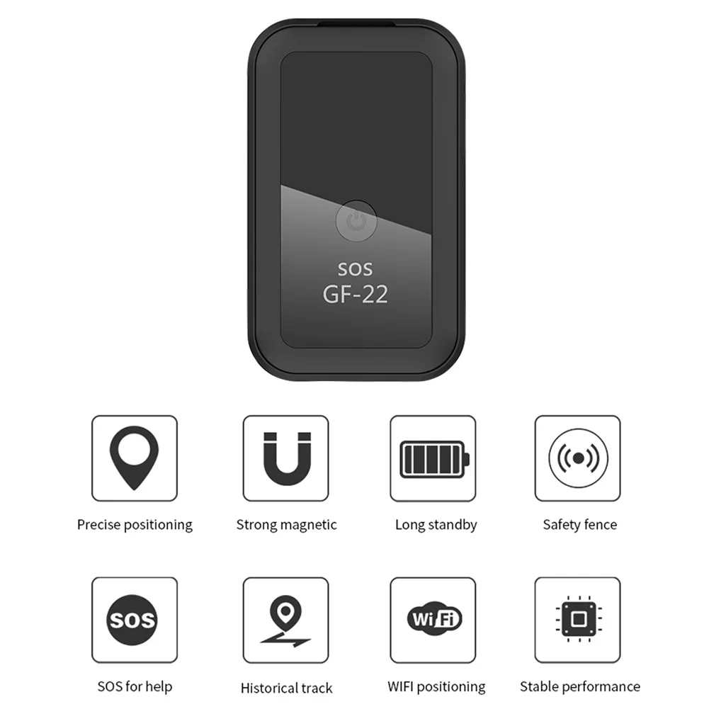 

GF22 Mini GPS Tracker Car Locator GSM GPRS Anti Lost Tracking Device Free App Anti-Lost Alarm Tag Wireless Child Bag Finder