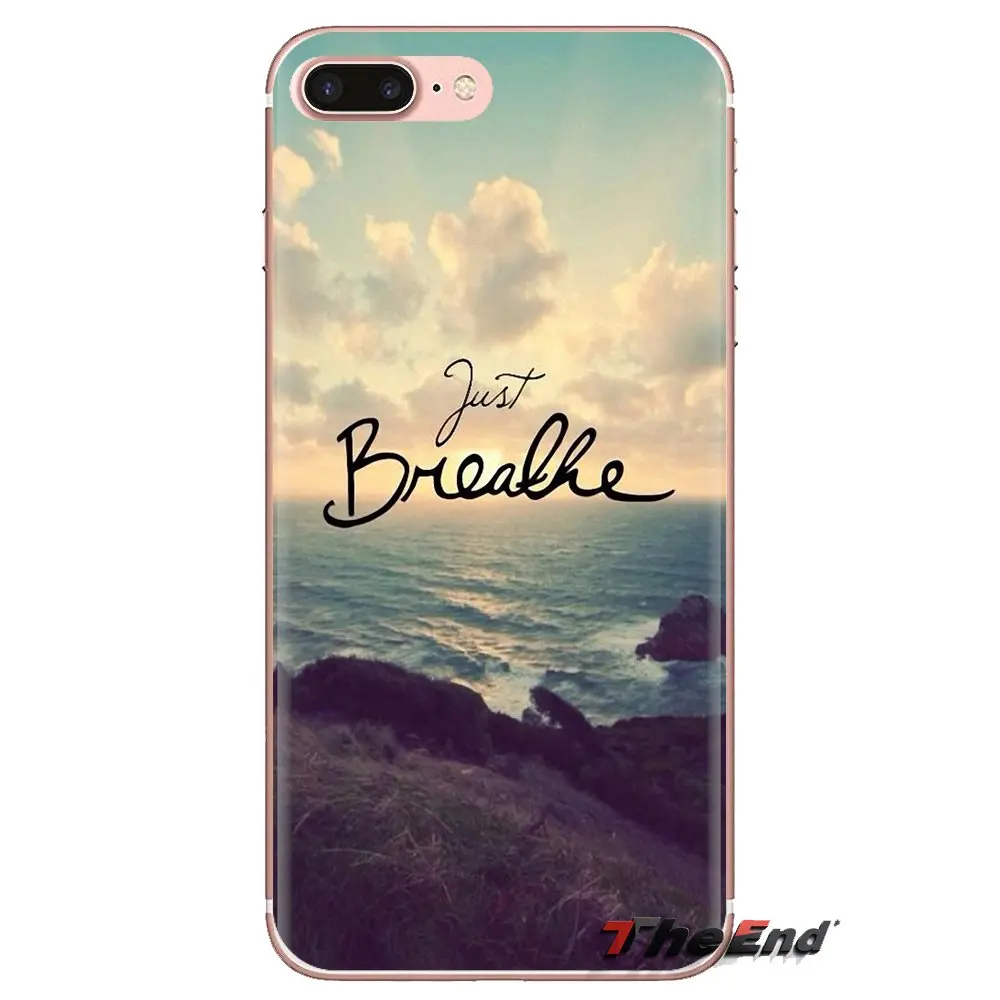 Чехол из ТПУ с Just Breathe все это понравится изо всех сил для huawei G7 G8 P7 P8 P9 Lite Honor 4C 5X 5C 6X