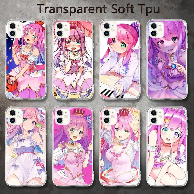 

Anime Himemori Luna Phone Cases for iPhone 8 7 6 6S Plus X 5S SE 2020 XR 11 pro XS MAX 12 12Mini