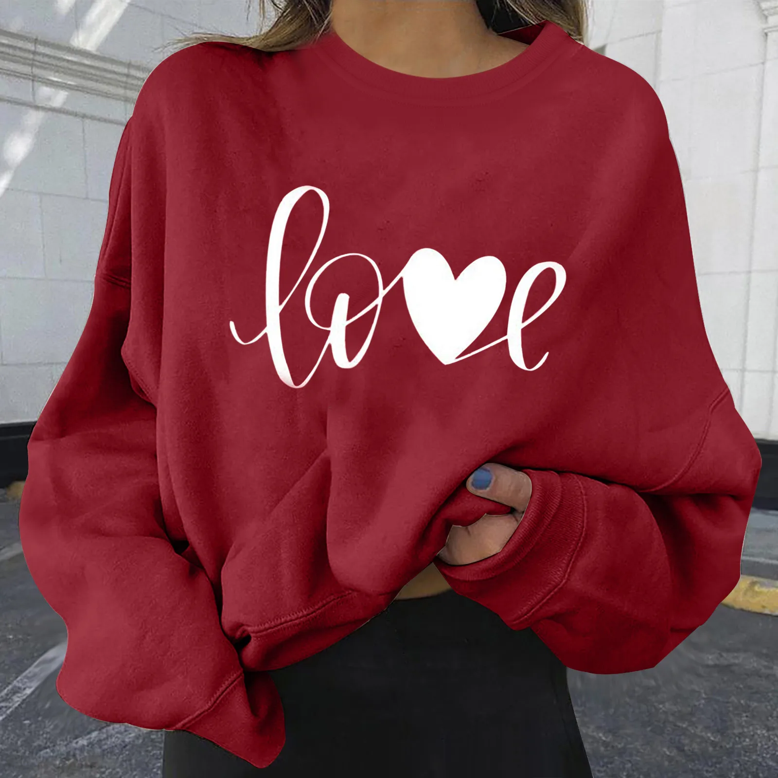

Autumn Winter Hoodies Women Long Sleeve Color Block Cow Print Straplescollar T-shirt Top Harajuku Sweatshirt Pullovers d3