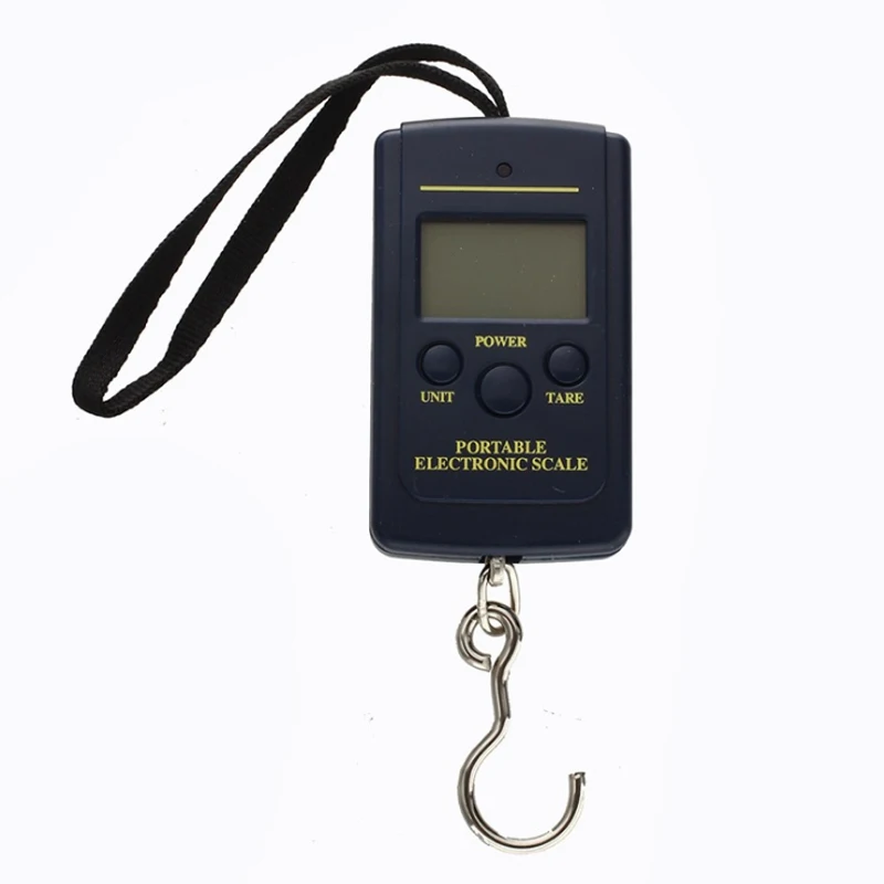 

40kg Portable Electronic Scale Mini Portable Hanging Scale Hook Scale Luggage Fish Scale Balance Digital