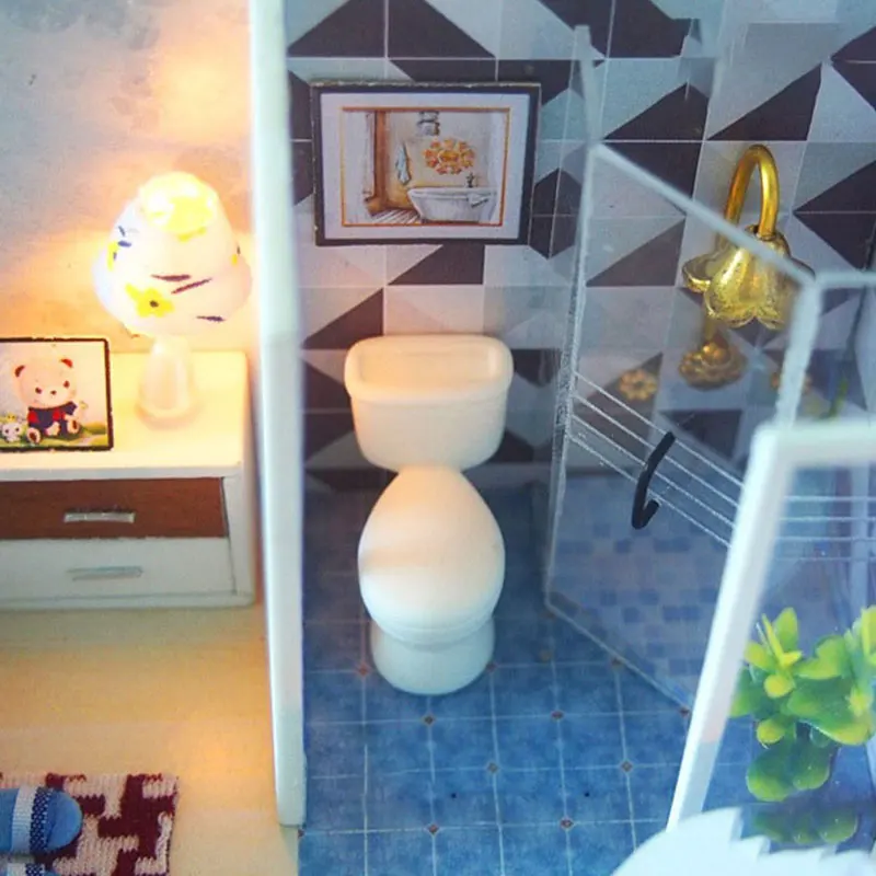 Кукольный домик сделай сам деревянный миниатюрный дом для кукол с комплектом