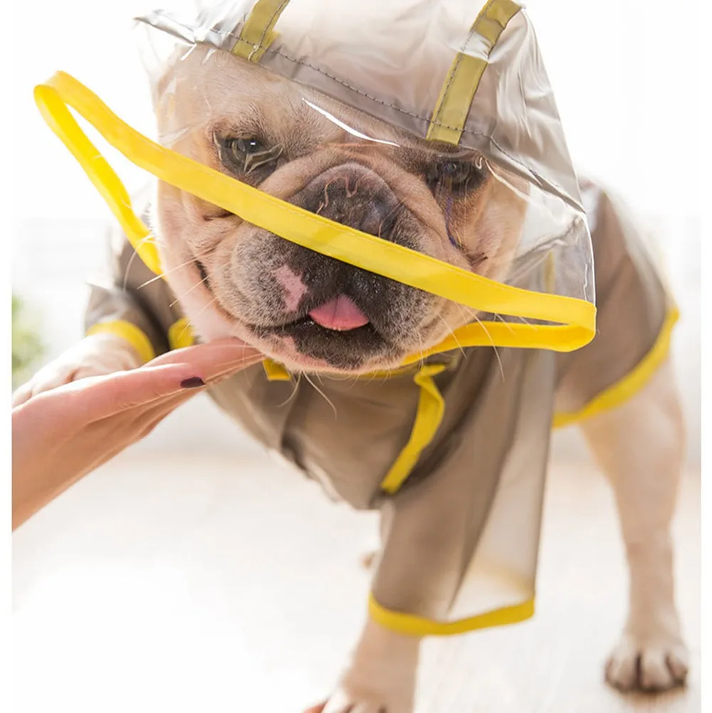 Матовый водонепроницаемый дождевик для собак маленький и средний домашних