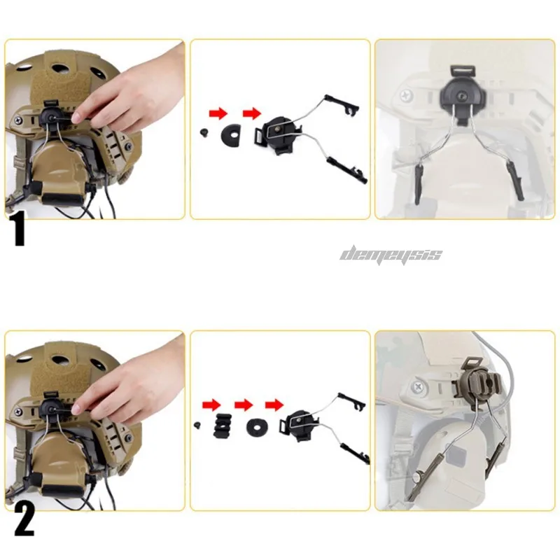 Военный Тактический Быстрый Шлем Аксессуары гарнитура держатель Пейнтбольный